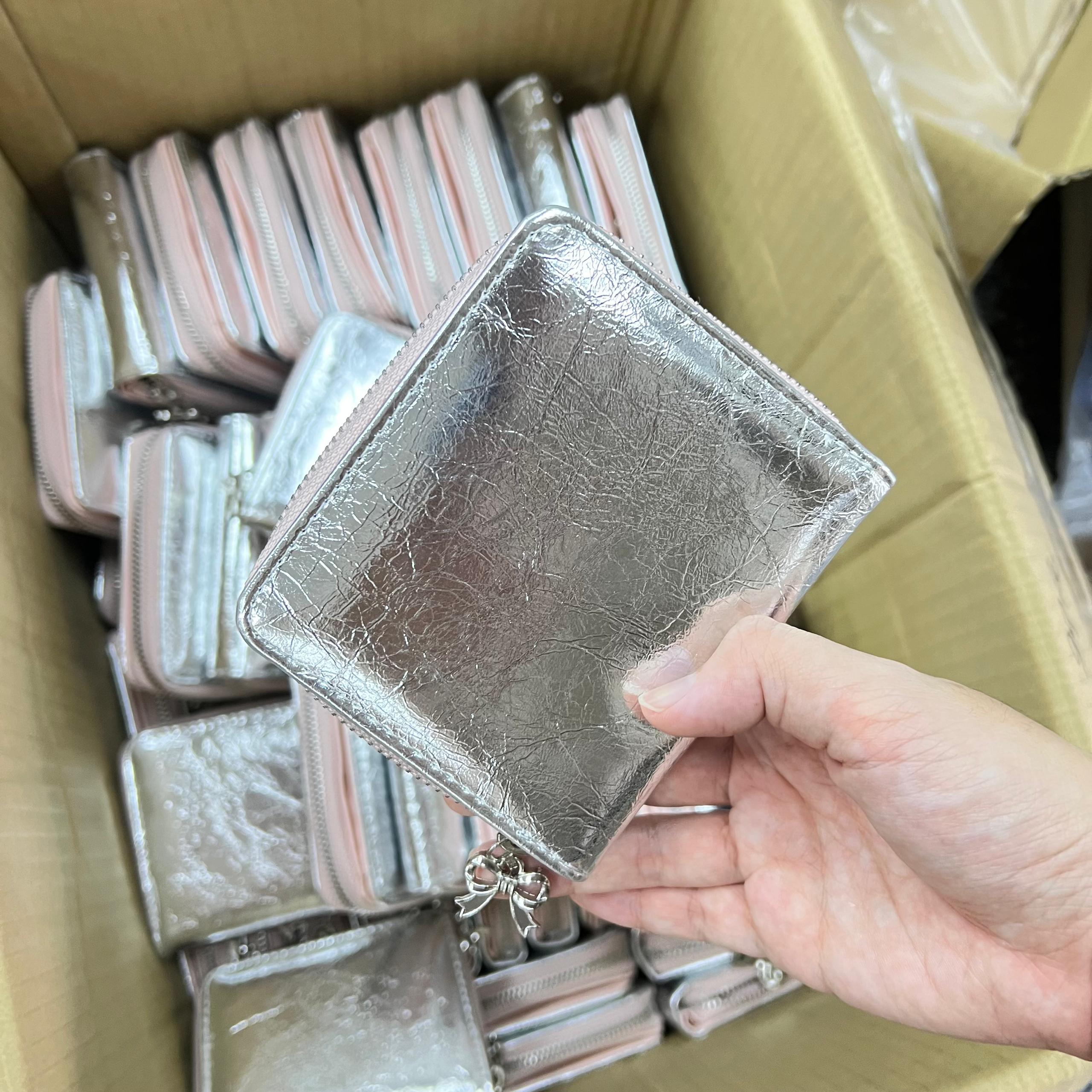 WALLET  ZIPPER PURSE PU LEATHER  拉链钱包 PU 皮革
