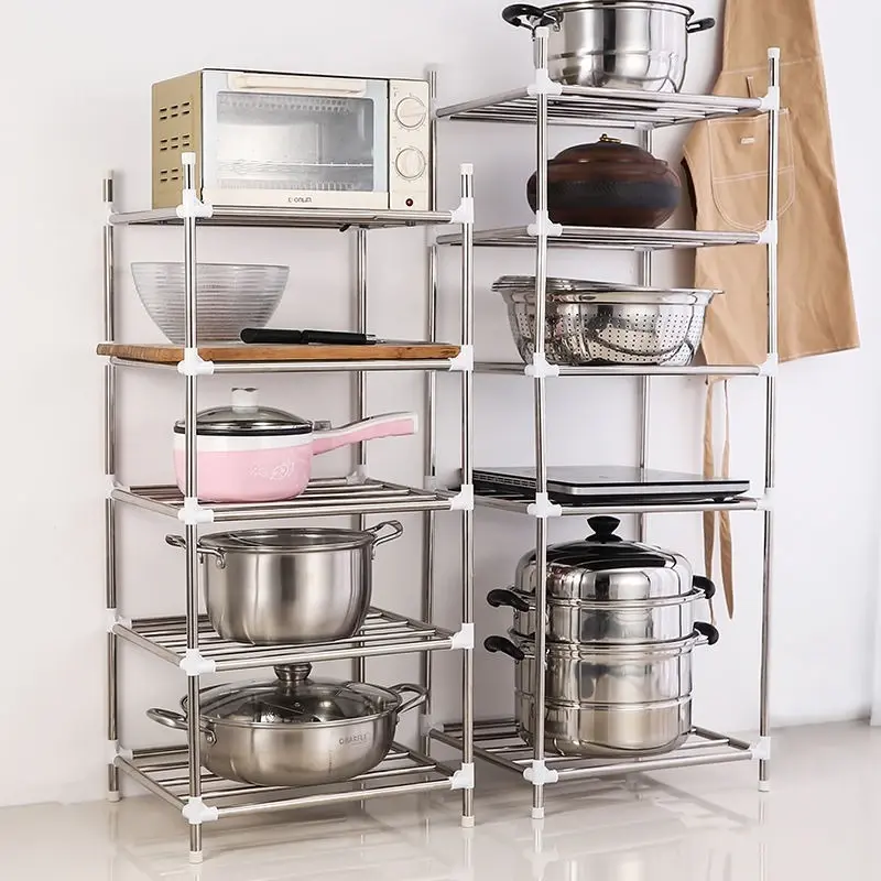 Steel Cookware Storage Shelf  五层不锈钢厨具收纳架