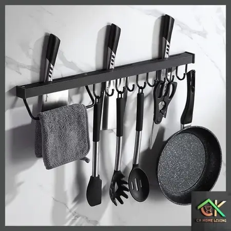 60cm Wall-Mounted Knife Holder Rack 壁挂式刀架