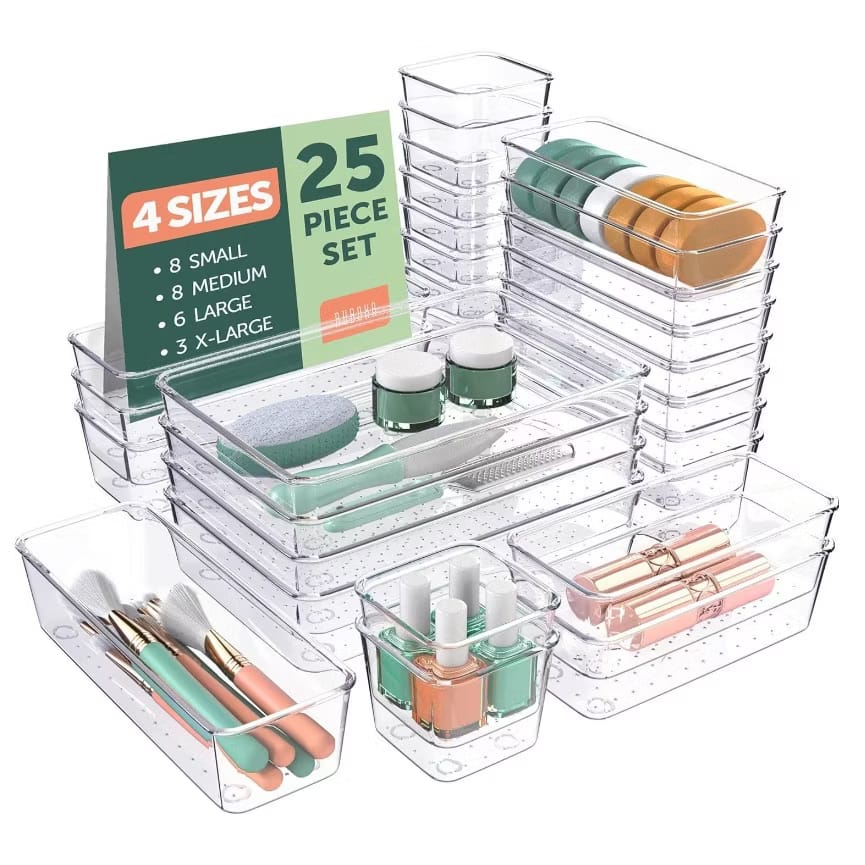 GOMINIMO Drawer Storage Box  (25 Pack)多功能抽屉收纳盒套装
